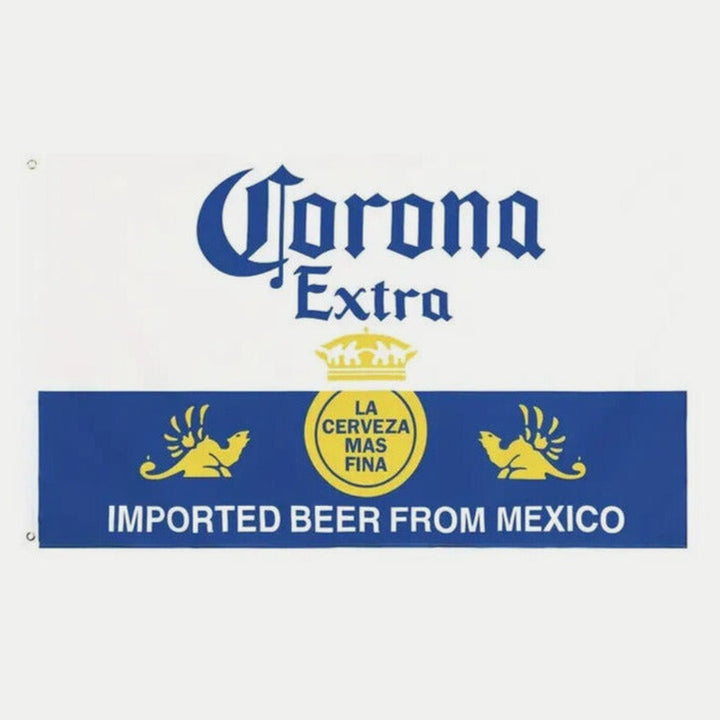 Corona Extra Imported Beer From Mexico Novelty Flag Banner NEW! 3 ft x 5 ft Home & Garden:Yard, Garden & Outdoor Living:Décor:Flags Style Your Walls