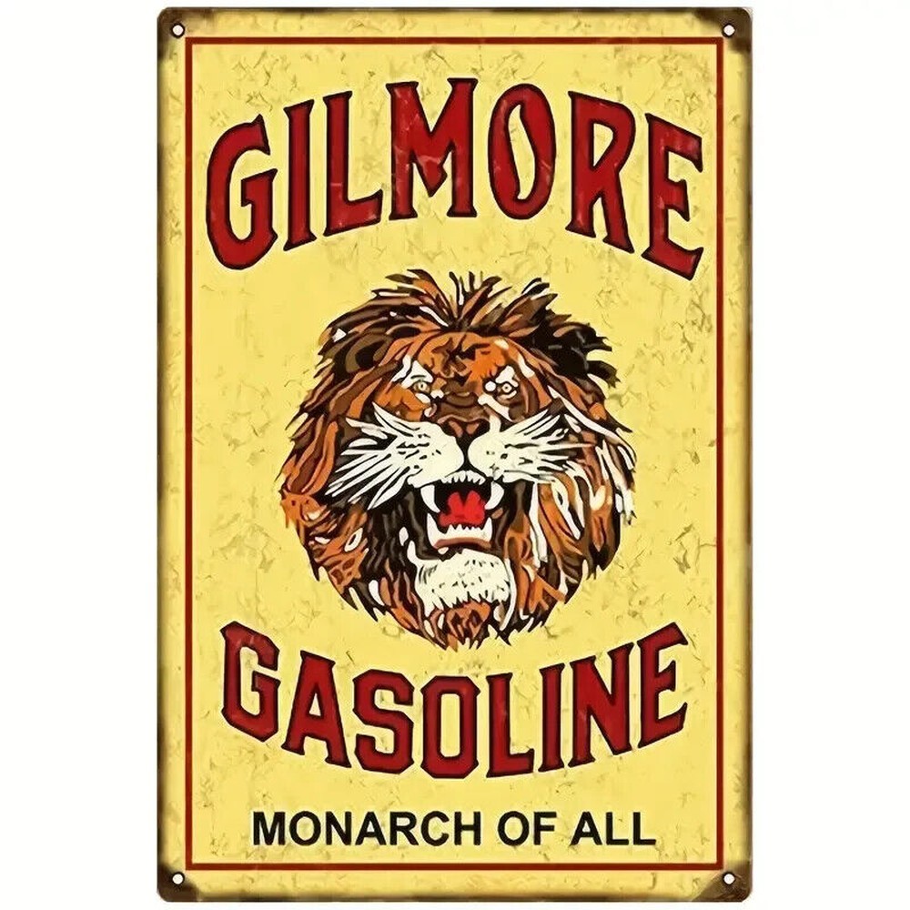Gilmore Gasoline Vintage Novelty Metal Sign 8" x 12" Home & Garden:Home Décor:Plaques & Signs Style Your Walls