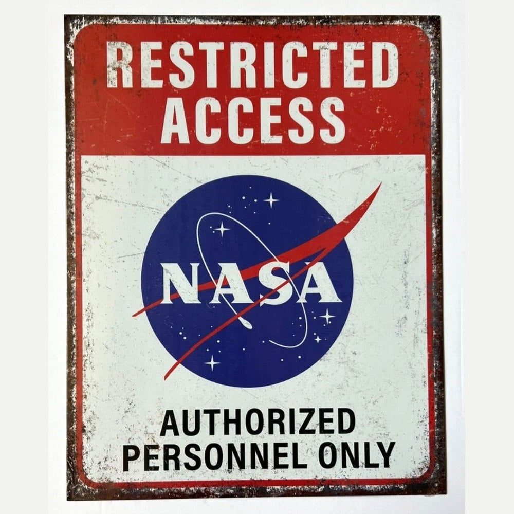 NASA Restricted Access Authorized Personnel Only Novelty Sign 16" x 12.5" Home & Garden:Home Décor:Plaques & Signs Style Your Walls