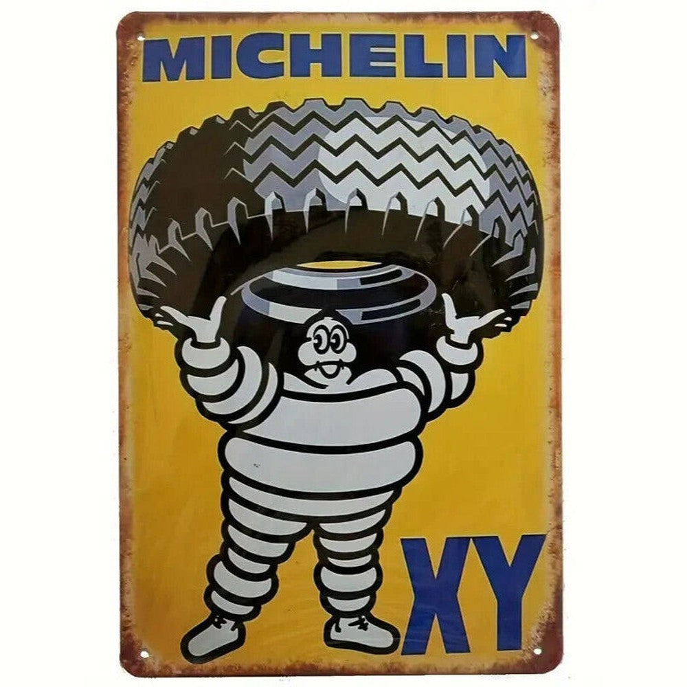 Michelin Man Vintage Novelty metal sign, 12 x 8 Wall Art Home & Garden:Home Décor:Plaques & Signs Style Your Walls