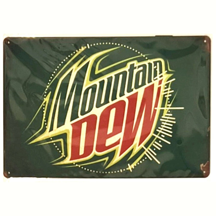 Mountain Dew 8" x 12" Vintage Novelty Metal Sign Home & Garden:Home Décor:Plaques & Signs Style Your Walls