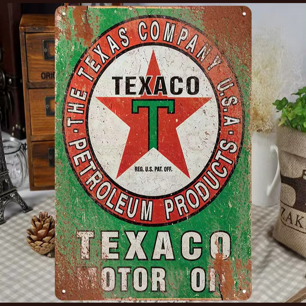 Texaco Petroleum Products Vintage Novelty Metal Sign 12" x 8" Wall Art Home & Garden:Home Décor:Plaques & Signs Style Your Walls