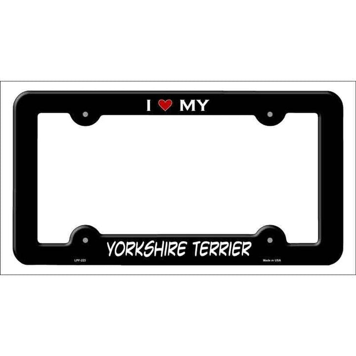 I Love My Yorkshire Terrier Metal License Plate Frame eBay Motors:Parts & Accessories:Car & Truck Parts & Accessories:Exterior Parts & Accessories:License Plates & Frames Style Your Walls