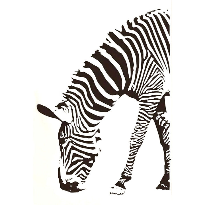 Realistic Black And White Zebra 3D Wall Decal 18.5" x 19.6" NEW! Home & Garden:Home Décor:Decals, Stickers & Vinyl Art Style Your Walls