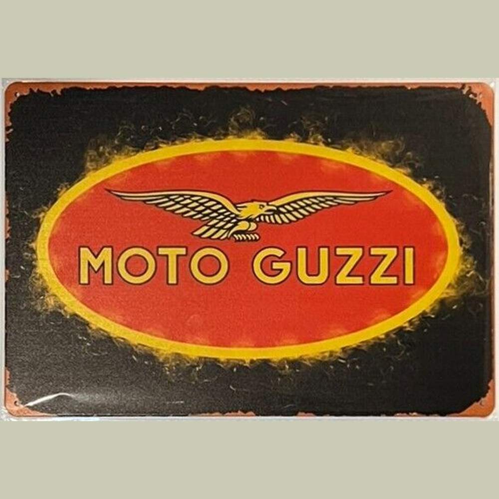 Moto Guzzi Novelty Metal Sign 8" x 12" Wall Art Home & Garden:Home Décor:Plaques & Signs Style Your Walls