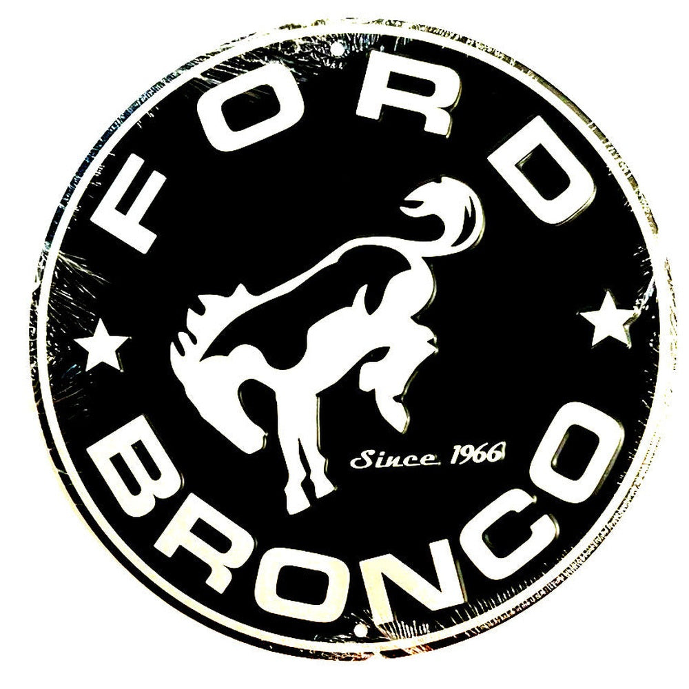 Ford Bronco Since 1966 Licensed Novelty Metal 12" Circular Sign Home & Garden:Home Décor:Plaques & Signs Style Your Walls