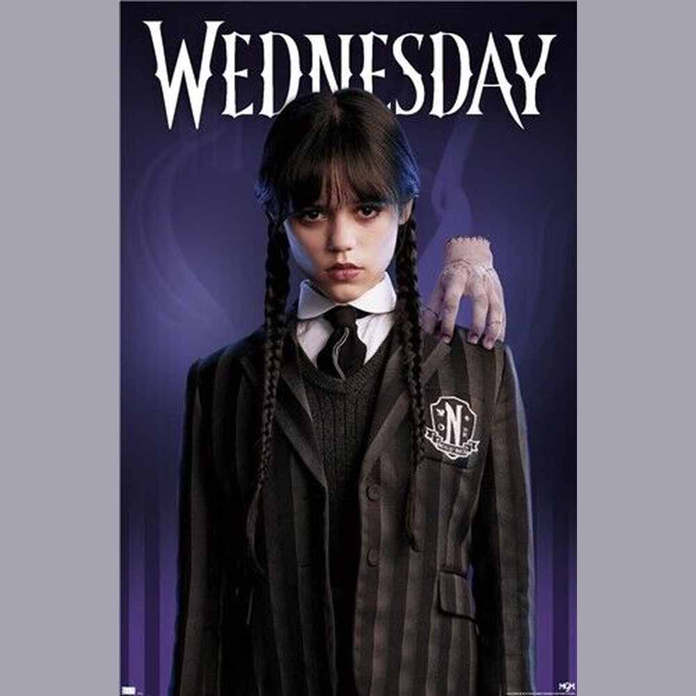 Wednesday and Thing Jenna Ortega Movie Poster 22.375" x 34" NEW! Home & Garden:Home Décor:Posters & Prints Style Your Walls