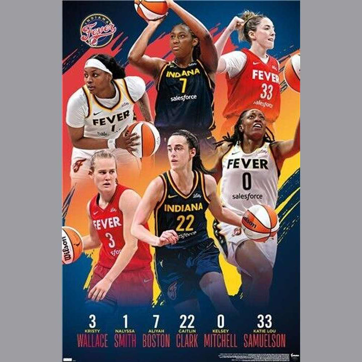 Indiana Fever Caitlin Clark Team Licensed 2024 WNBA 22.375" x34" Wall Poster NEW Sports Mem, Cards & Fan Shop:Fan Apparel & Souvenirs:Basketball-WNBA Style Your Walls