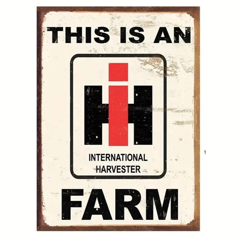 This Is An International Harvester Farm Novelty Metal Sign 12 x 8 Wall Art Home & Garden:Home Décor:Plaques & Signs Style Your Walls