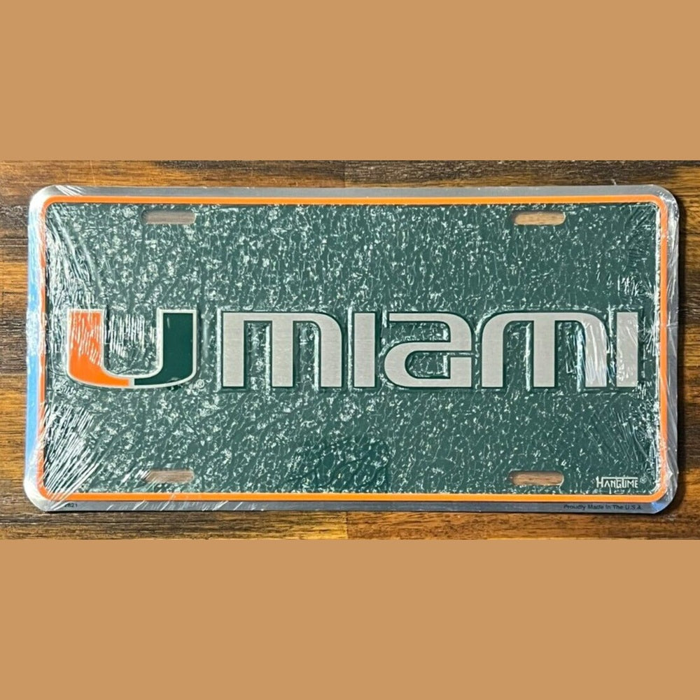 Miami Hurricanes Mosaic Collegiate Licensed Novelty License Plate 6" x 12" eBay Motors:Parts & Accessories:Car & Truck Parts & Accessories:Exterior Parts & Accessories:License Plates & Frames Style Your Walls