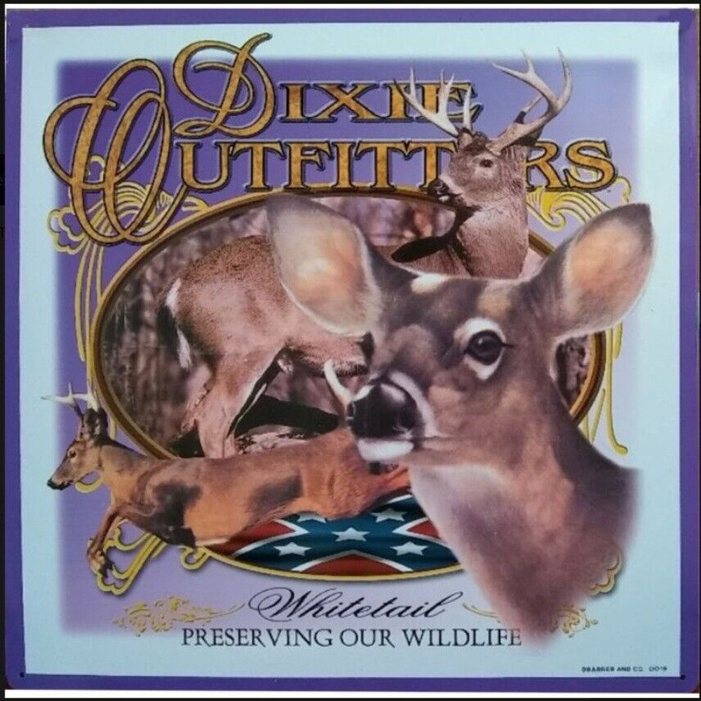 Dixie Outfitters Whitetail Deer Novelty Metal Sign 13.5" X 13.5" NEW! Home & Garden:Home Décor:Plaques & Signs Style Your Walls