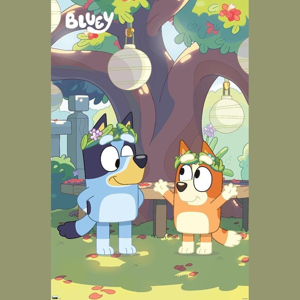 Bluey and Bingo Licensed Poster 24" x 36" New! Art:Art Posters Style Your Walls
