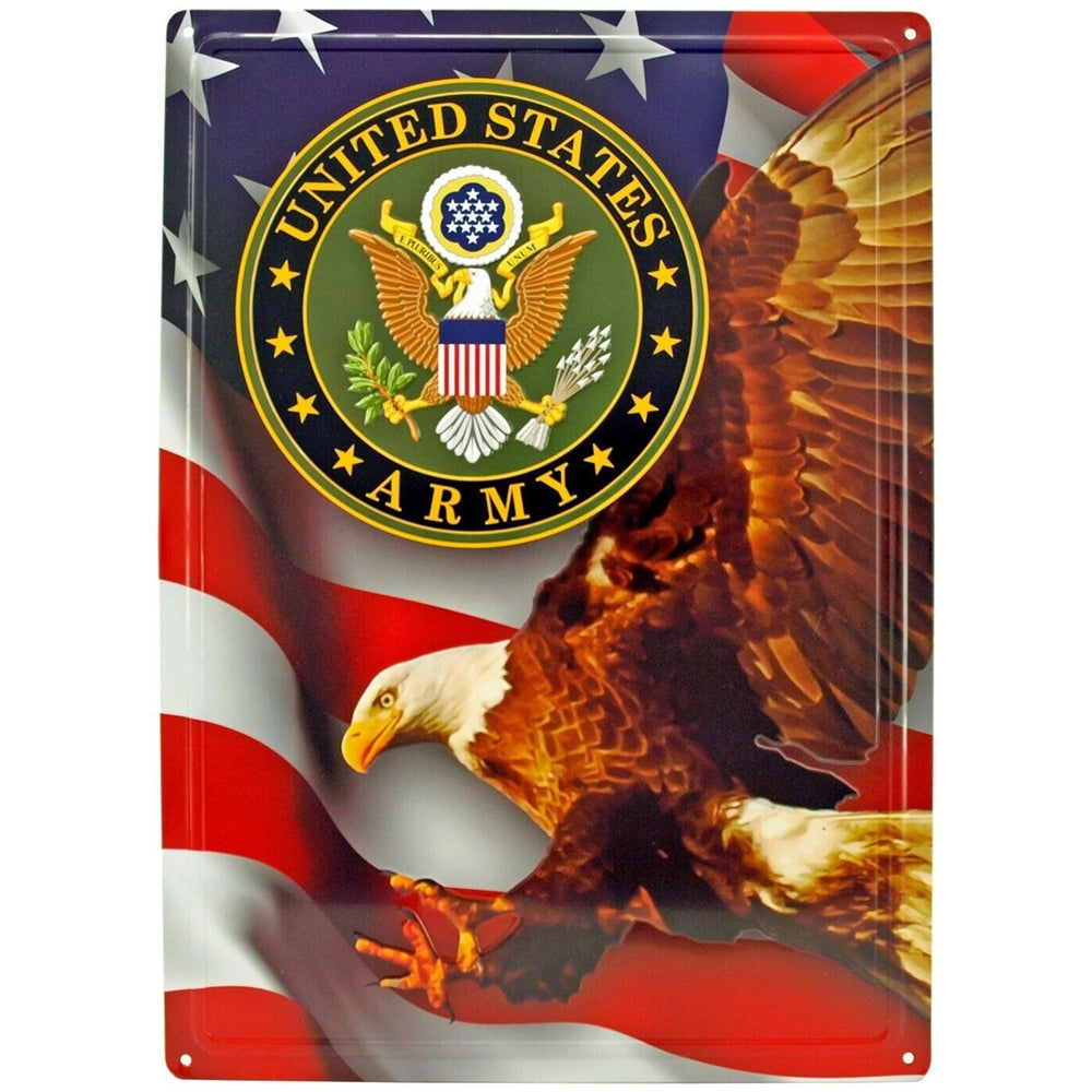 United States Army Licensed Novelty Hem Wrapped Embossed Sign 17" x 12" NEW! Home & Garden:Home Décor:Plaques & Signs Style Your Walls