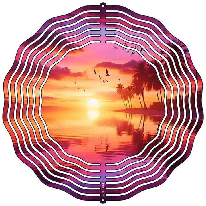 10" Metal Brilliant Reflective Sunset Wind Spinner 360 swivel hook Yard Decor Home & Garden:Yard, Garden & Outdoor Living:Décor:Windmills & Wind Spinners Style Your Walls
