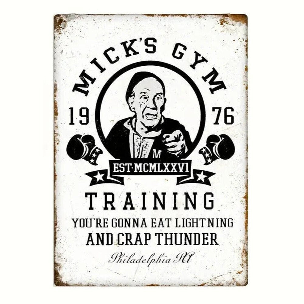 Mick's Gym Rocky Balboa Novelty Metal Sign 12 x 8 Wall Art Home & Garden:Home Décor:Plaques & Signs Style Your Walls