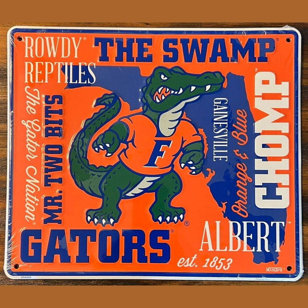 Florida Gators Fan Cloud College Licensed Embossed Sign 12" x 14" Home & Garden:Home Décor:Plaques & Signs Style Your Walls