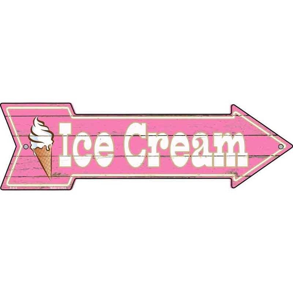 Ice Cream Novelty Metal Arrow Sign Home & Garden:Home Décor:Plaques & Signs Style Your Walls