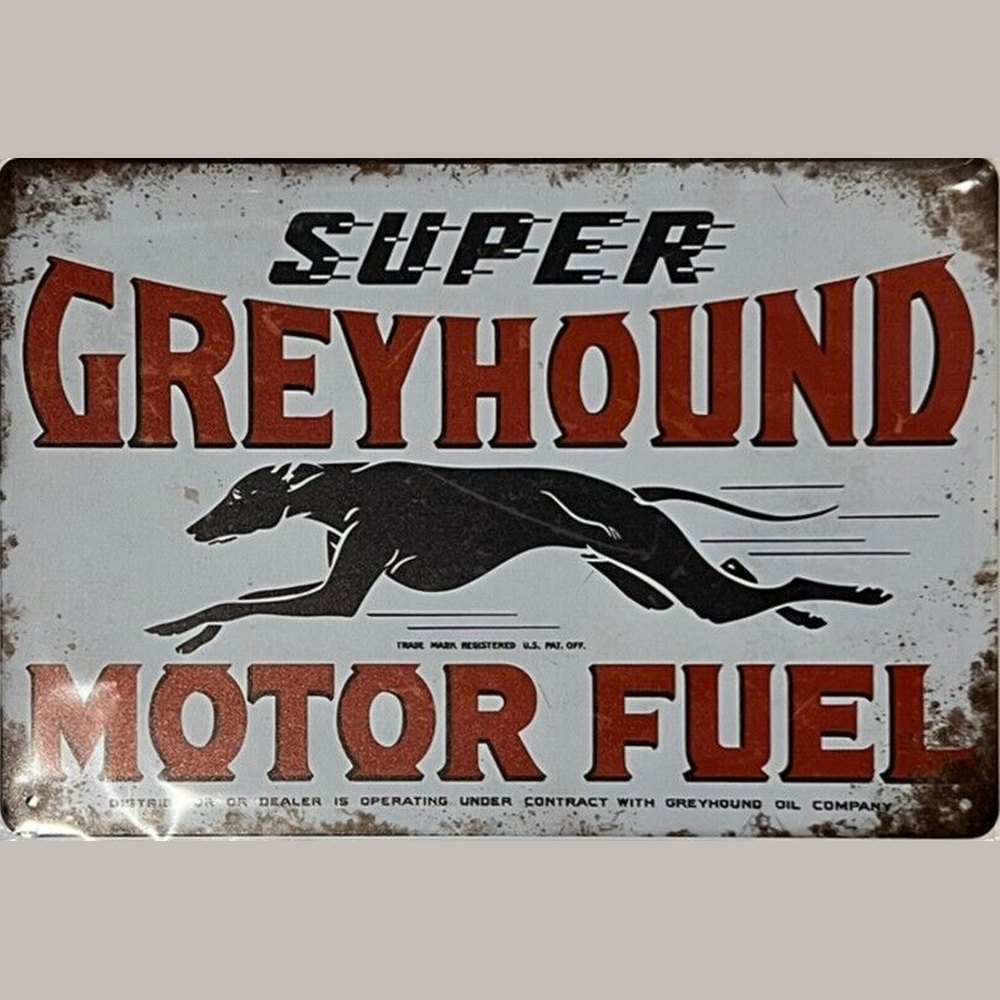 Super Greyhound Motor Fuel Novelty Metal Sign 8" x 12" Wall Art Home & Garden:Home Décor:Plaques & Signs Style Your Walls