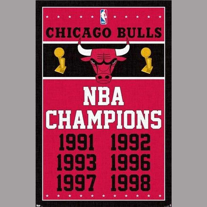 Chicago Bulls NBA Finals Champions Licensed Poster 22.375" x 34" New! Sports Mem, Cards & Fan Shop:Vintage Sports Memorabilia:Posters Style Your Walls