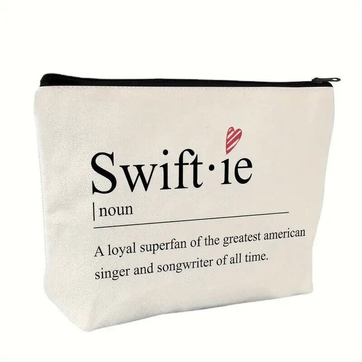 Swiftie Makeup or Accessory Canvas Bag Double-Sided Print 6.9" x 9.25" x 1.6" Health & Beauty:Makeup:Makeup Bags & Cases Style Your Walls