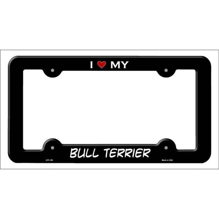 I Love My Bull Terrier Metal License Plate Frame eBay Motors:Parts & Accessories:Car & Truck Parts & Accessories:Exterior Parts & Accessories:License Plates & Frames Style Your Walls