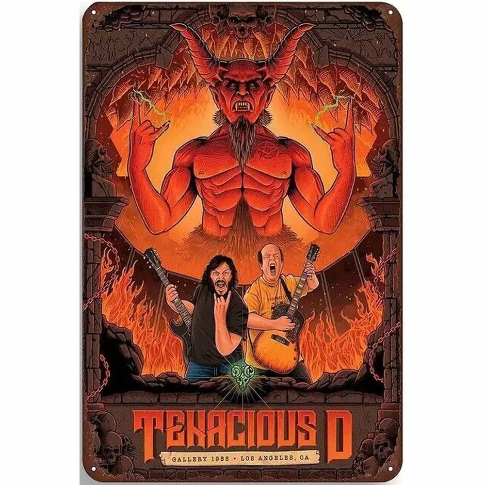 Tenacious D Rock Band Vintage Novelty 8" x 12" Metal Sign Wall Art Home & Garden:Home Décor:Plaques & Signs Style Your Walls