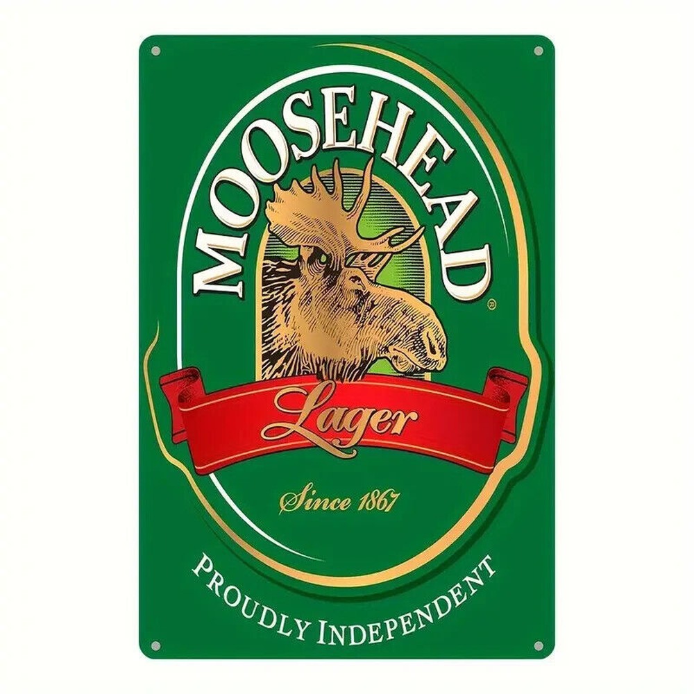 Moosehead Lager Beer Since 1867 Novelty Metal Sign 12" x 8" Wall Art Home & Garden:Home Décor:Plaques & Signs Style Your Walls