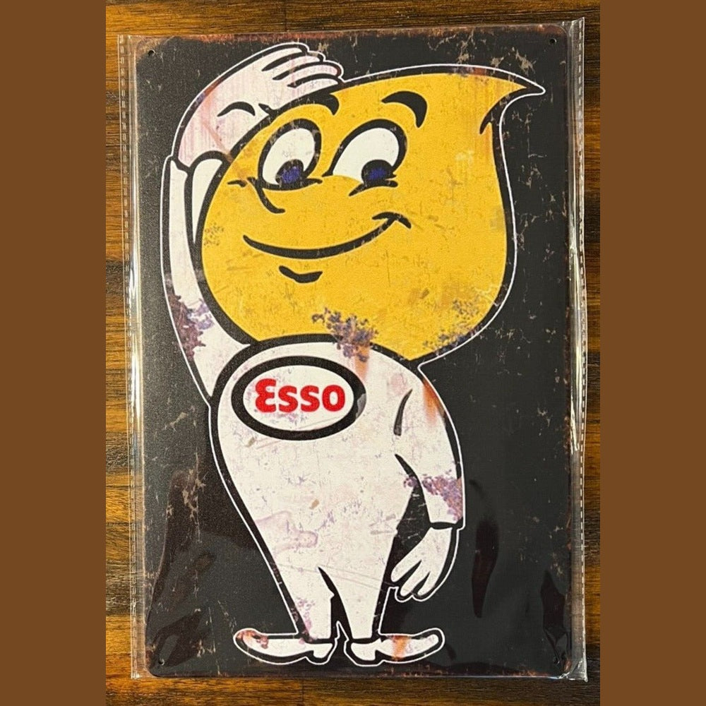 Happy The Esso Oil Drop Man Novelty Metal Sign 12" x 8" Wall Art Home & Garden:Home Décor:Plaques & Signs Style Your Walls