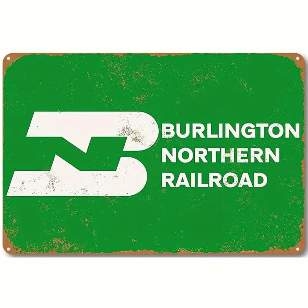 Burlington Northern Railroad Novelty Metal Sign 8" x 12" Wall Art Home & Garden:Home Décor:Plaques & Signs Style Your Walls
