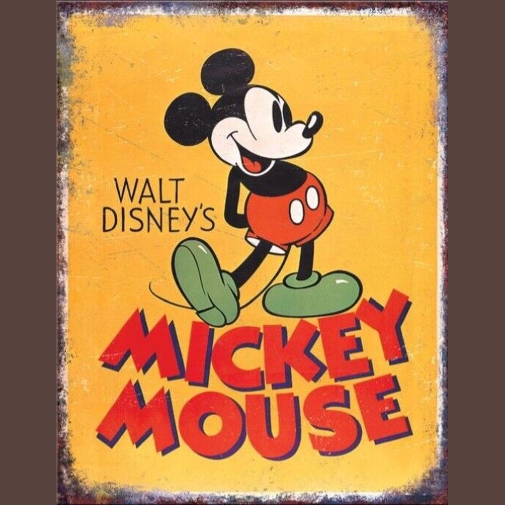 Walt Disney's Mickey Mouse 16" x 12.5" Licensed Novelty Sign New! Home & Garden:Home Décor:Plaques & Signs Style Your Walls