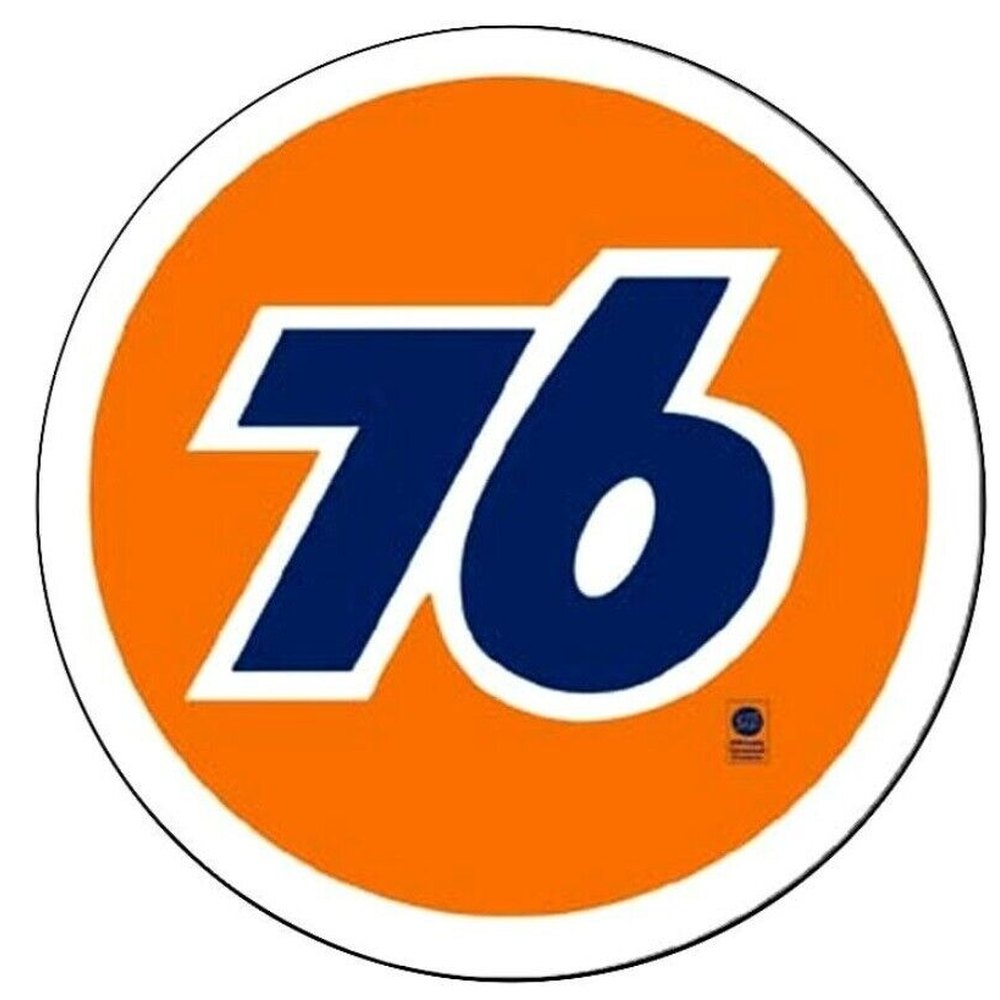 Union 76 Oil Orange and Blue Novelty Metal 12in Circular Sign NEW! Home & Garden:Home Décor:Plaques & Signs Style Your Walls