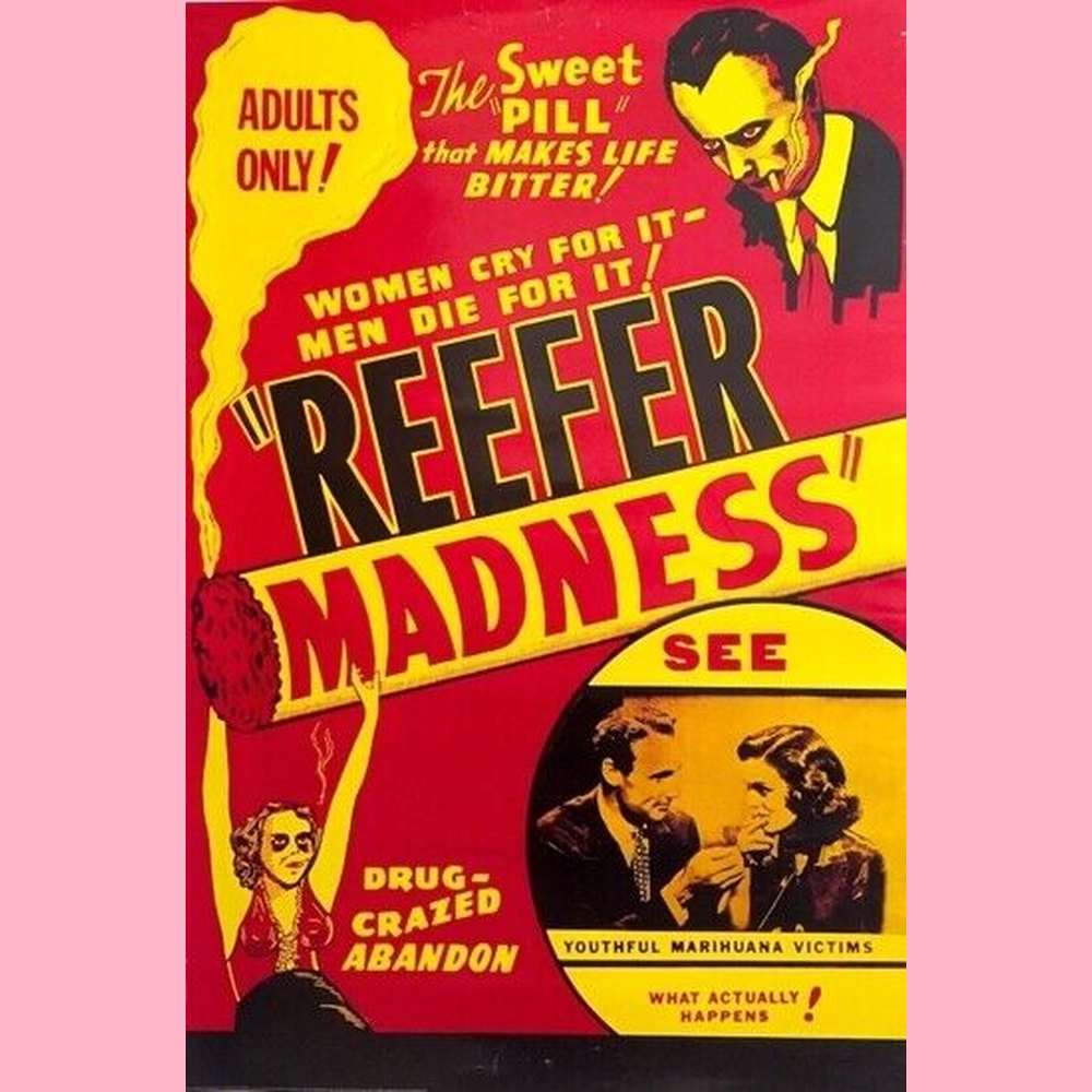 Reefer Madness Vintage Novelty Movie Poster 24" x 36" Art:Art Posters Style Your Walls