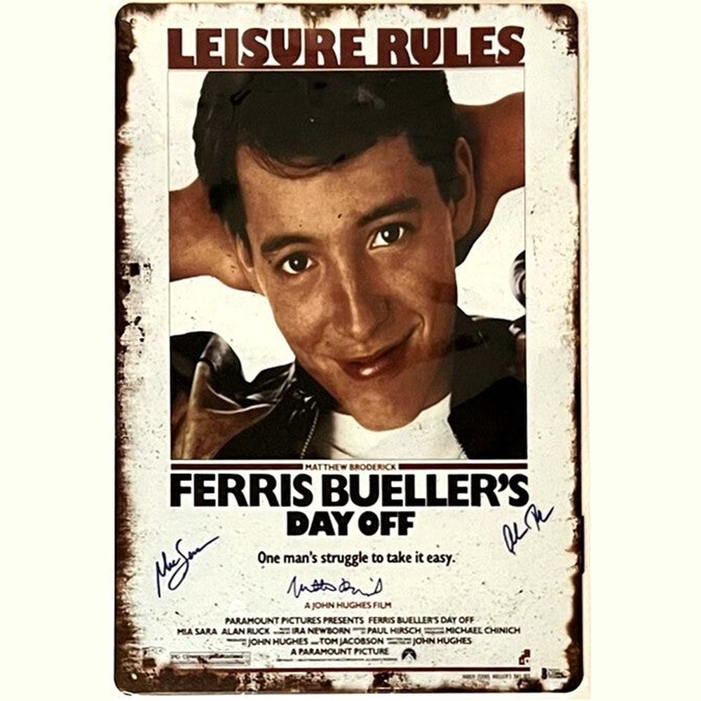 Ferris Bueller's Day Off 8" x 12" Vintage Novelty Metal Sign Home & Garden:Home Décor:Plaques & Signs Style Your Walls
