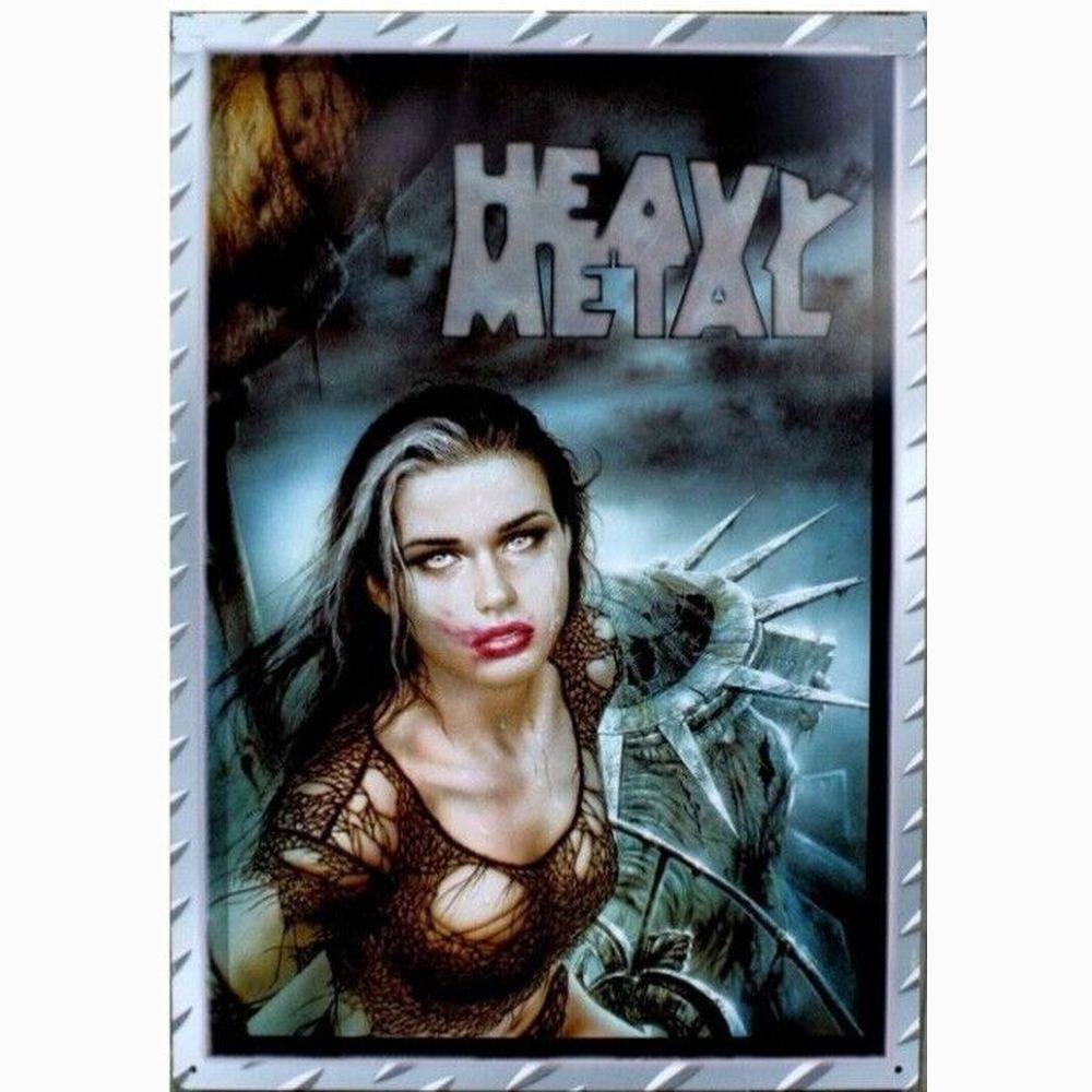 Heavy Metal Liberty Metal Novelty Metal Sign 12.5" X 17.4" NEW! Home & Garden:Home Décor:Plaques & Signs Style Your Walls