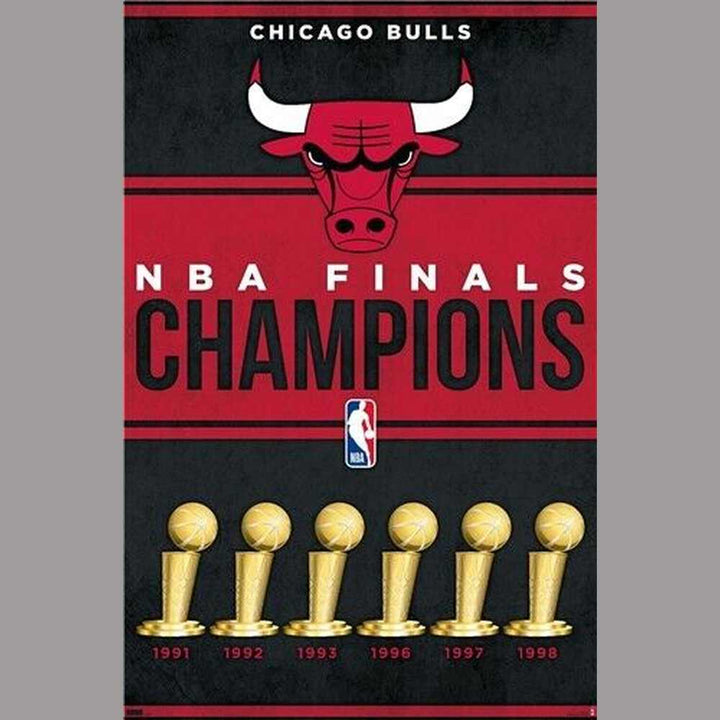 Chicago Bulls NBA Finals Champions Licensed Poster 22.375" x 34" New! Sports Mem, Cards & Fan Shop:Vintage Sports Memorabilia:Posters Style Your Walls