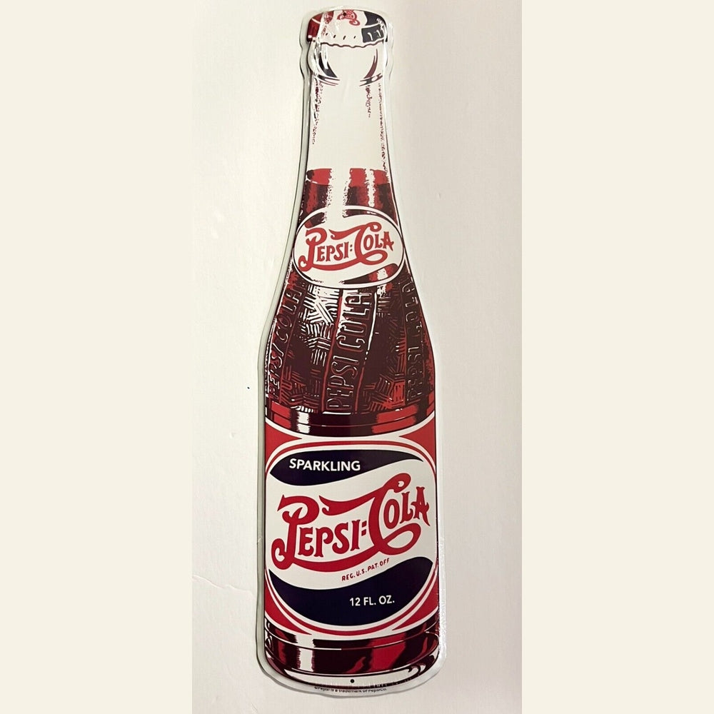 Pepsi-Cola Bottle Die Cut Vintage Novelty Licensed Metal Sign 21" x 6" Home & Garden:Home Décor:Plaques & Signs Style Your Walls