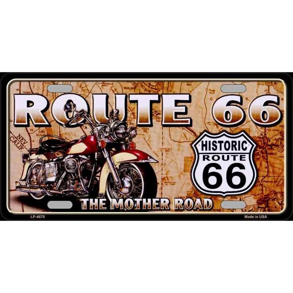 Route 66 The Mother Road Metal Novelty License Plate eBay Motors:Parts & Accessories:Car & Truck Parts & Accessories:Exterior Parts & Accessories:License Plates & Frames Style Your Walls