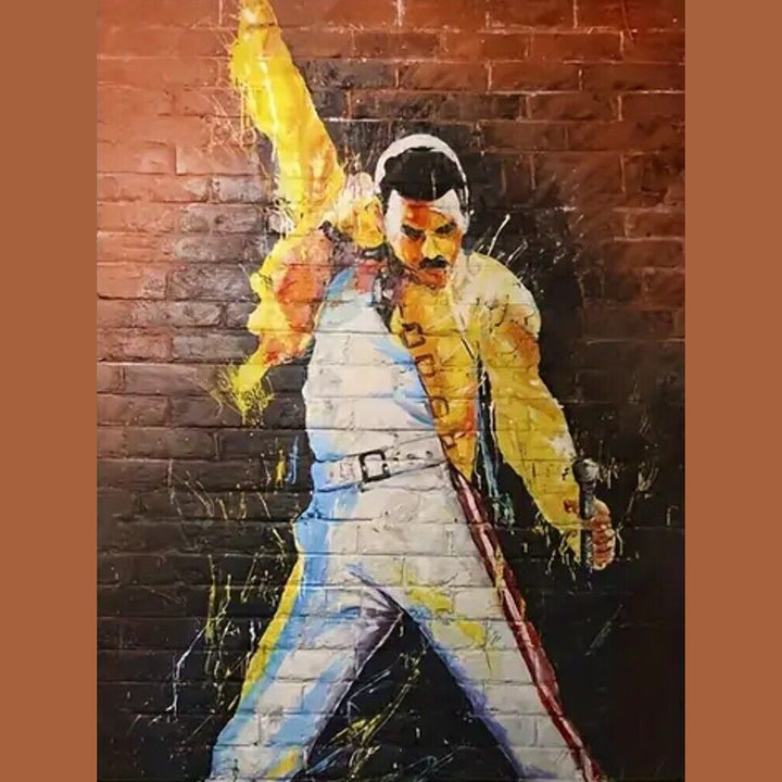 Freddie Mercury Vibrant Graffiti Canvas Art Print 12" X 16" New! Style Your Walls