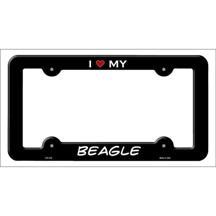 I Love My Beagle Metal License Plate Frame eBay Motors:Parts & Accessories:Car & Truck Parts & Accessories:Exterior Parts & Accessories:License Plates & Frames Style Your Walls