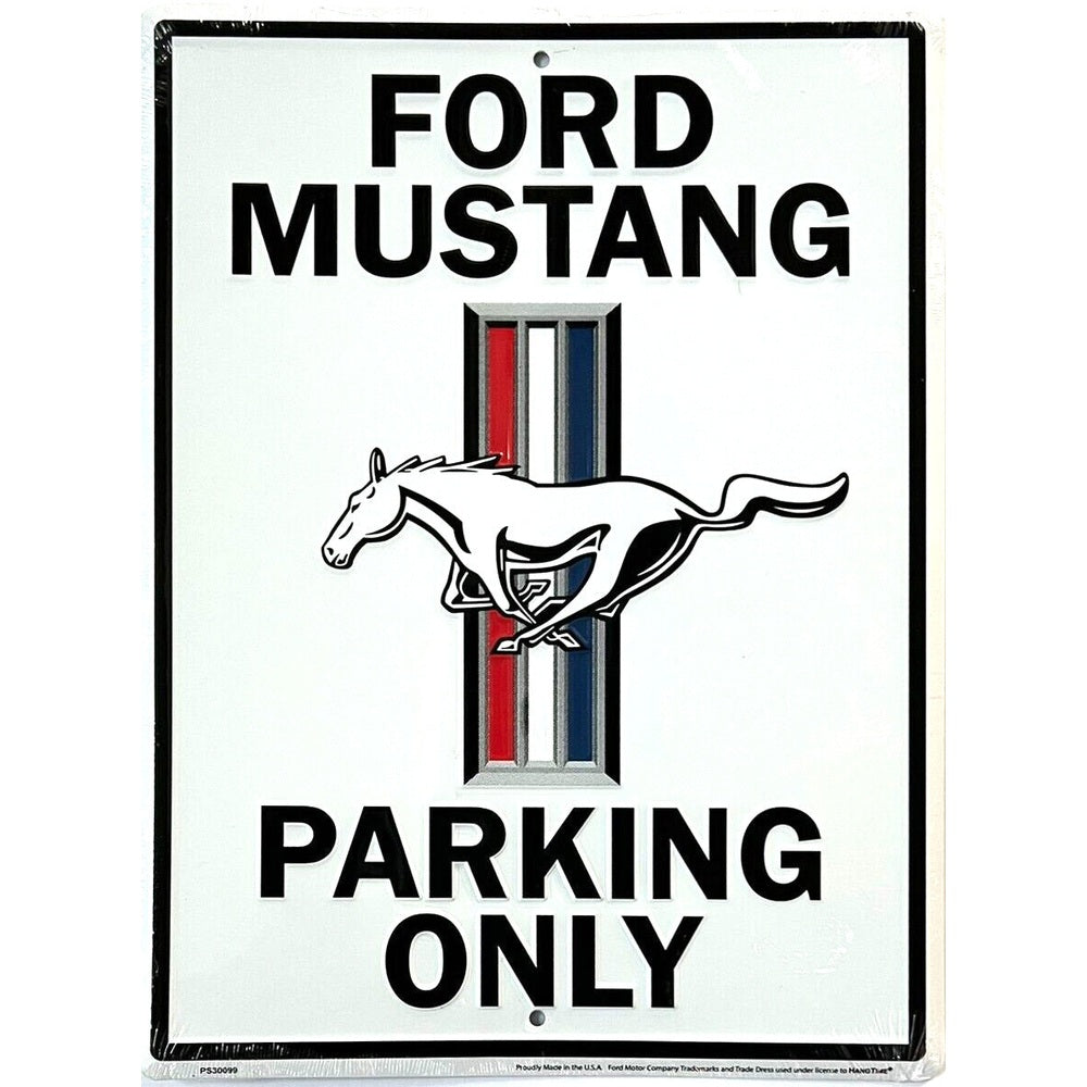 Ford Mustang Parking Only Licensed Novelty Sign 12" x 16" Home & Garden:Home Décor:Plaques & Signs Style Your Walls