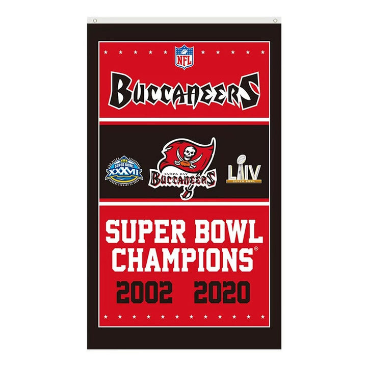 Tampa Bay Buccaneers Super Bowl Champions Novelty Flag Banner NEW! 3 ft x 5 ft Home & Garden:Yard, Garden & Outdoor Living:Décor:Flags Style Your Walls