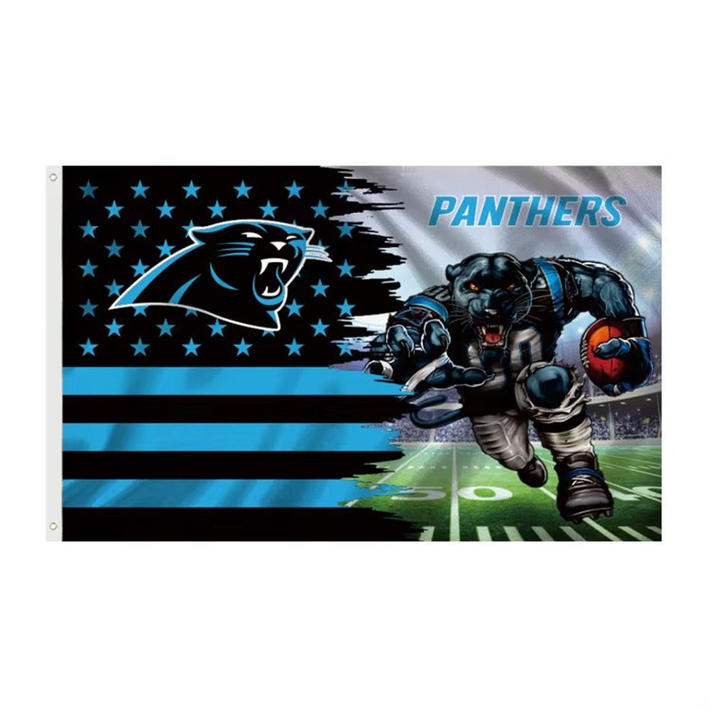 Carolina Panthers 3' X 5' Graphic Flag Banner With Grommets New! Sports Mem, Cards & Fan Shop:Fan Apparel & Souvenirs:Football-NFL Style Your Walls
