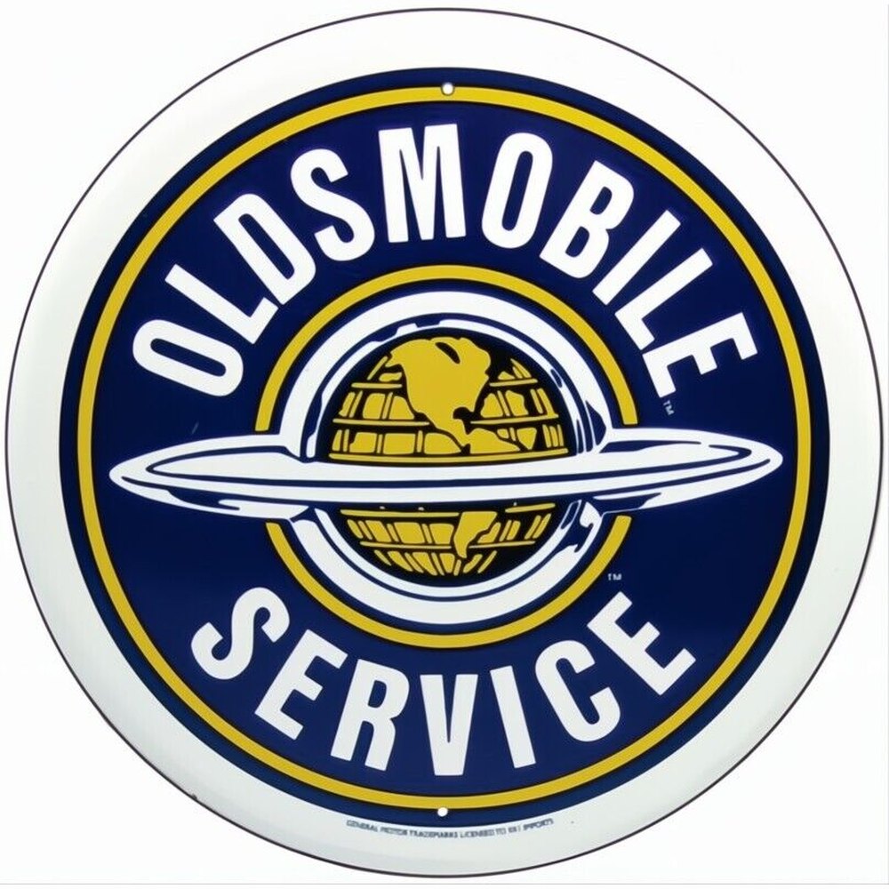 Oldsmobile Service Novelty 12" Round Novelty Metal Sign NEW! Home & Garden:Home Décor:Plaques & Signs Style Your Walls