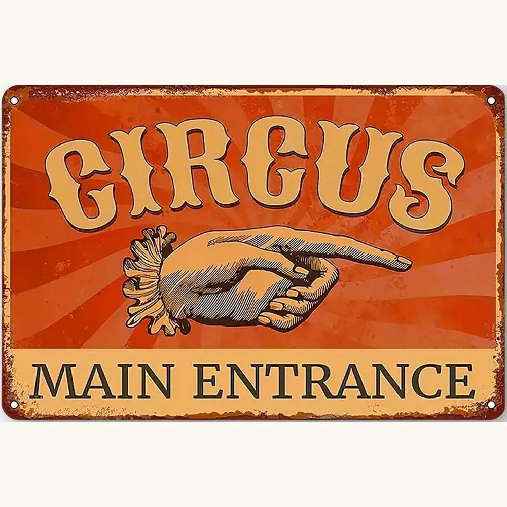 Circus Main Entrance Vintage Novelty Metal Sign 8" x 12" New! Home & Garden:Home Décor:Plaques & Signs Style Your Walls