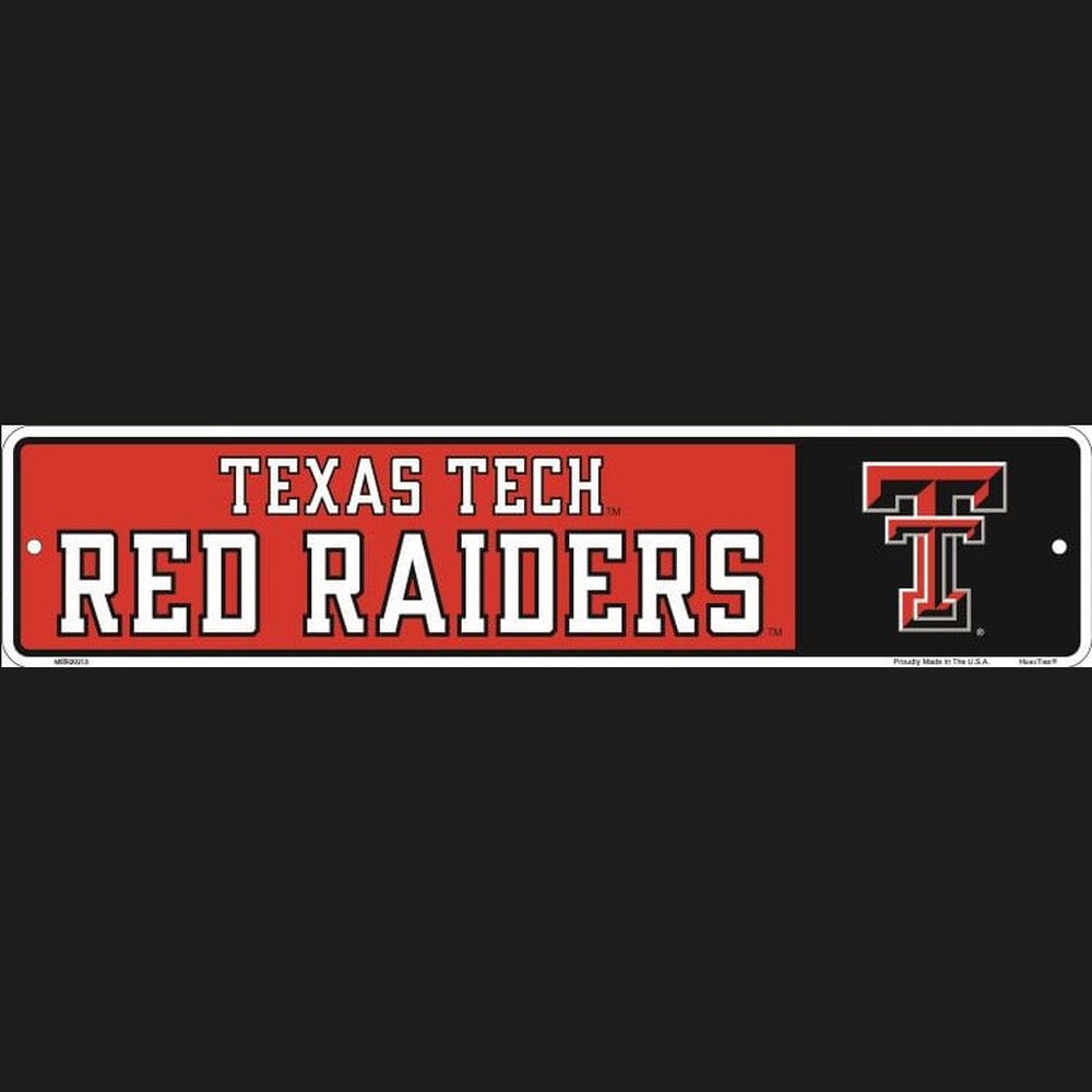 Texas Tech Red Raiders Licensed Embossed 18" x 4" Sign NEW! Sports Mem, Cards & Fan Shop:Fan Apparel & Souvenirs:College-NCAA Style Your Walls