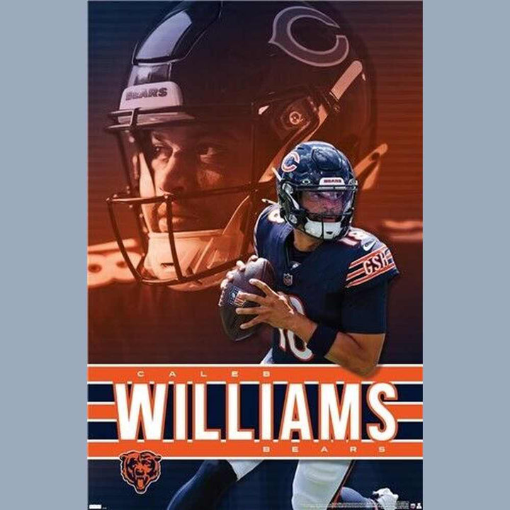 Caleb Williams Chicago Bears Licensed 2024 NFL 22.375" x34" Wall Poster NEW Sports Mem, Cards & Fan Shop:Fan Apparel & Souvenirs:Basketball-WNBA Style Your Walls