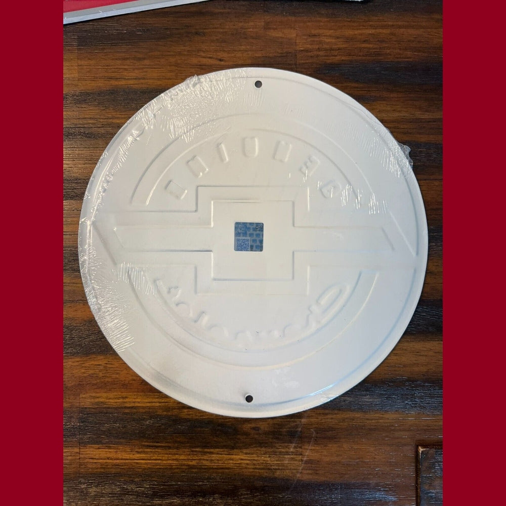 Genuine Chevrolet Embossed Novelty 12" Diameter Circular Sign NEW! Home & Garden:Home Décor:Plaques & Signs Style Your Walls