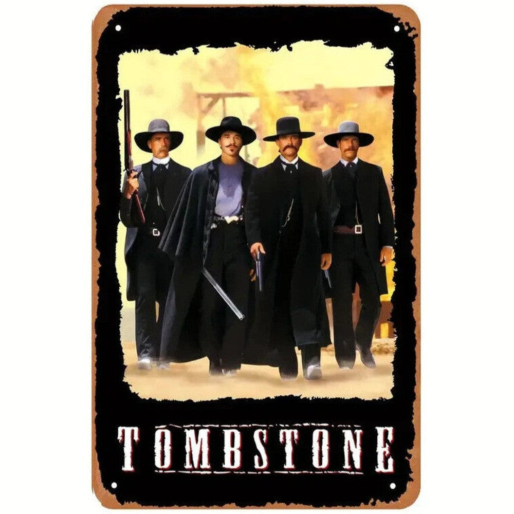 Tombstone Movie Novelty Metal Sign 12" x 8" Wall Art Home & Garden:Home Décor:Plaques & Signs Style Your Walls