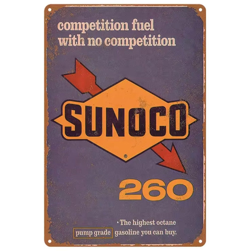 Sunoco 260 Gasoline Vintage Novelty Metal Sign 12" x 8" Wall Art Home & Garden:Home Décor:Plaques & Signs Style Your Walls