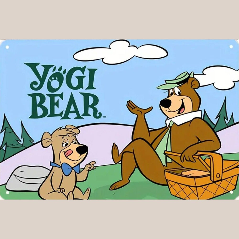 Yogi Bear Vintage Novelty Metal Sign 8" x 12" New! Home & Garden:Home Décor:Plaques & Signs Style Your Walls
